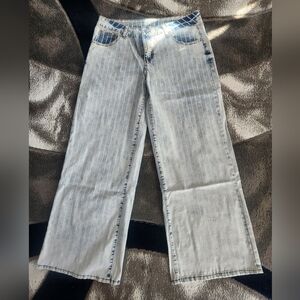 Stylish Light Blue Women's Jeans Size XL